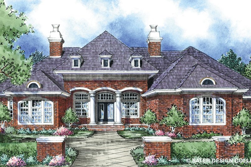 Home Plan - European Exterior - Front Elevation Plan #930-296
