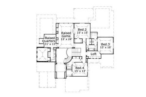 Floor Plan - Upper Floor for Traditional House Plan #411-384 - 5 bed, 4.5 bath