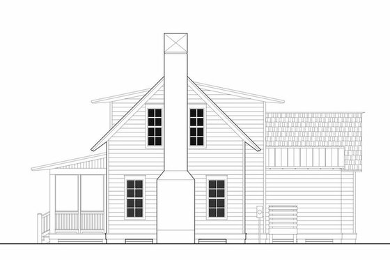 Exterior - Other Elevation for Cottage House Plan #443-11 - 3 bed, 2.5 bath