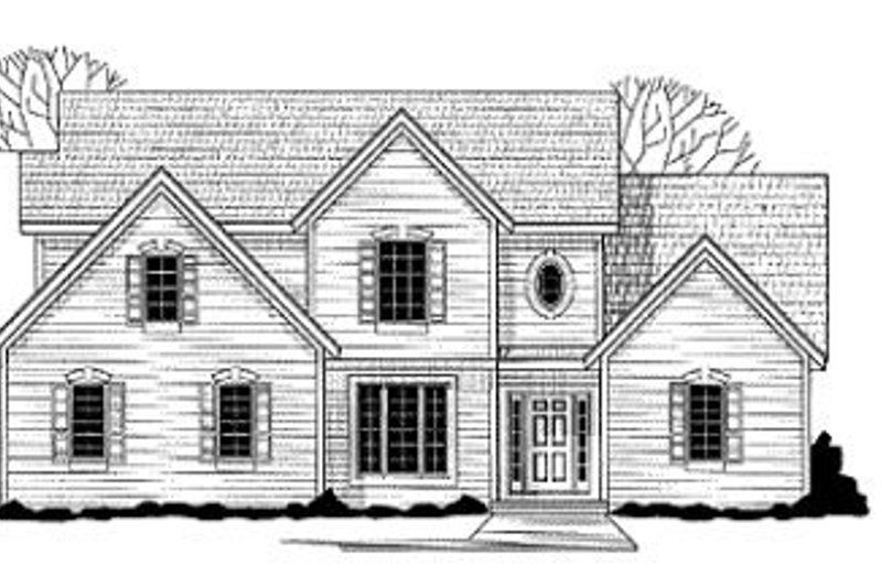 Traditional Style House Plan - 4 Beds 3 Baths 2450 Sq/Ft Plan #67-141