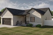 Farmhouse Style House Plan - 3 Beds 2 Baths 1613 Sq/Ft Plan #455-593 