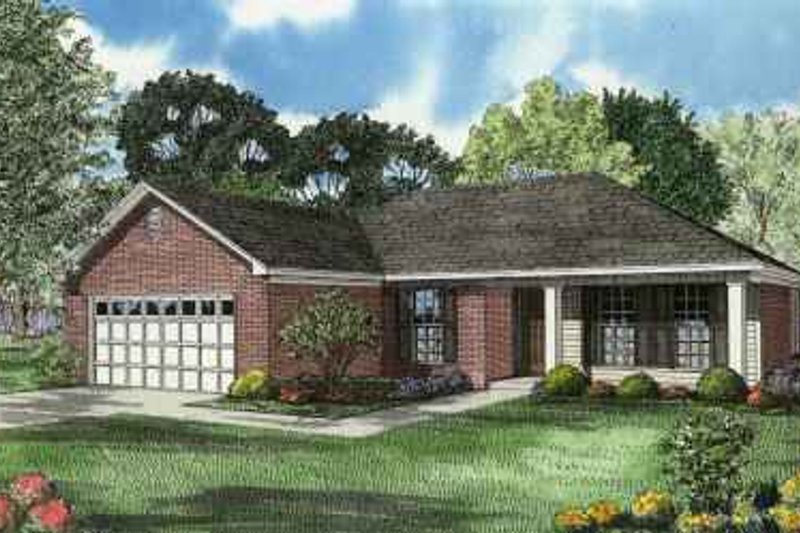 Architectural House Design - Southern Exterior - Front Elevation Plan #17-538