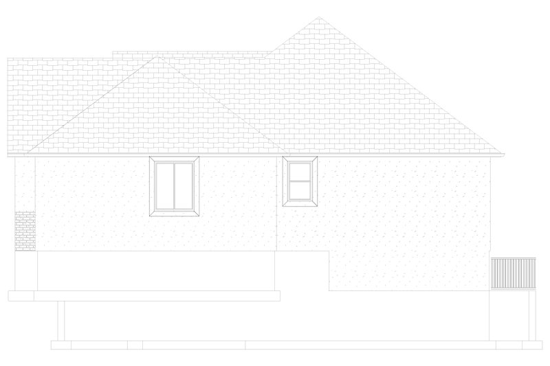 House Design - Exterior - Other Elevation 3 for Traditional House Plan #1060-67 - 3 bed, 2 bath