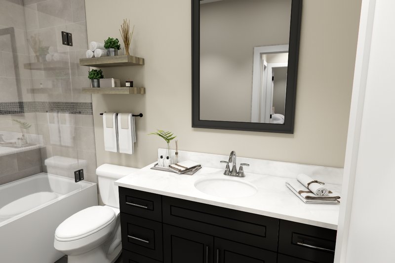 House Design - Interior - Bathroom 1 for Farmhouse House Plan #51-1398 - 3 bed, 2 bath