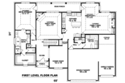 European Style House Plan - 3 Beds 2.5 Baths 2614 Sq/Ft Plan #81-1043 