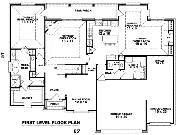 European Floor Plan - Main Floor Plan #81-1043