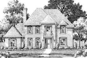 European Exterior - Front Elevation Plan #141-110