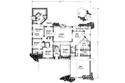 European Style House Plan - 3 Beds 2.5 Baths 2257 Sq/Ft Plan #310-245 