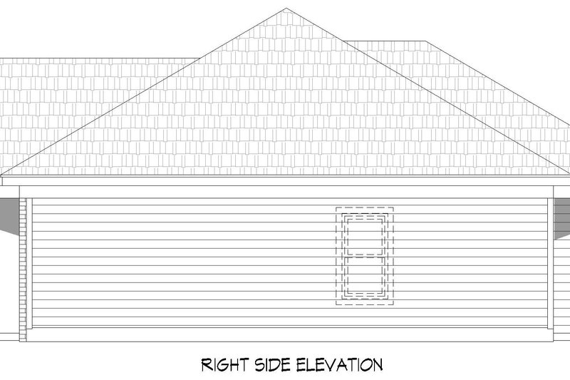 House Blueprint - Exterior - Other Elevation 1 for Traditional House Plan #932-541 - 3 bed, 2 bath