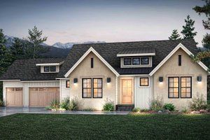 European Exterior - Front Elevation Plan #1070-258