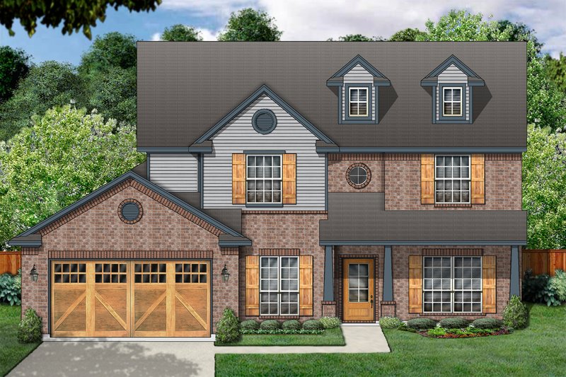 Dream House Plan - Traditional Exterior - Front Elevation Plan #84-394