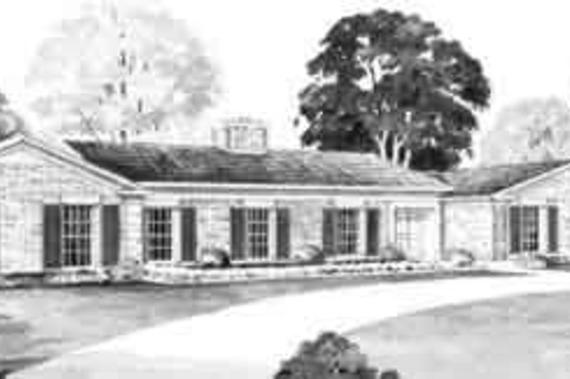 Dream House Plan - Ranch Exterior - Front Elevation Plan #72-227