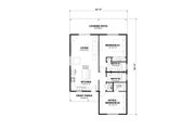Farmhouse Style House Plan - 2 Beds 2 Baths 1080 Sq/Ft Plan #1117-42 Floor 