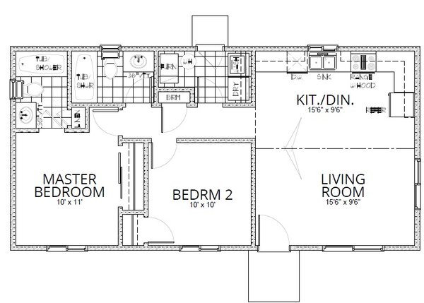 Craftsman Floor Plan - Main Floor Plan #112-169