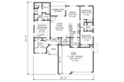 Traditional Style House Plan - 3 Beds 2 Baths 1866 Sq/Ft Plan #65-512 
