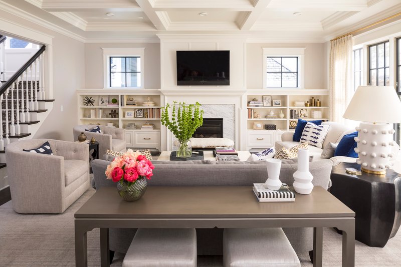 House Plan Design - Interior - Family Room for Farmhouse House Plan #51-1566 - 4 bed, 3.5 bath