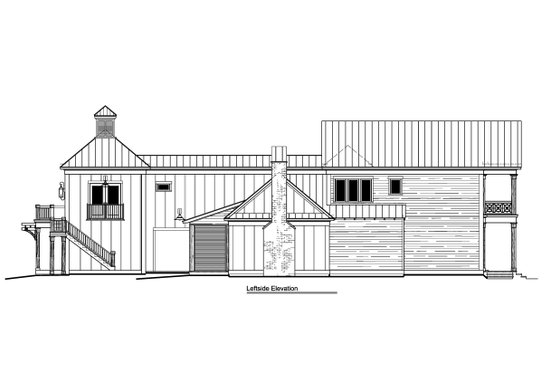 Exterior - Other Elevation 2 for Beach House Plan #1081-44 - 3 bed, 3.5 bath