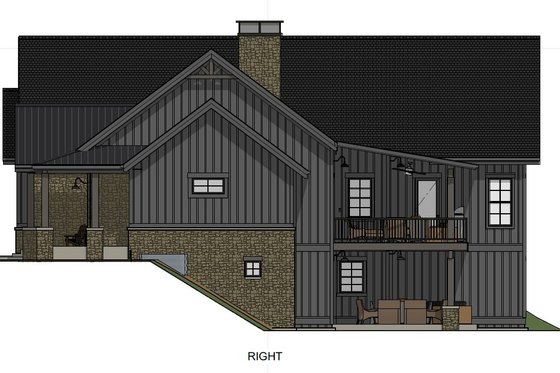 Exterior - Other Elevation 5 for Farmhouse House Plan #1069-41 - 3 bed, 2.5 bath