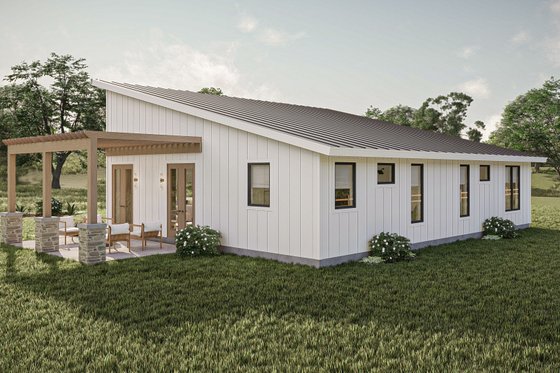Exterior - Other Elevation for Barndominium House Plan #455-533 - 2 bed, 2 bath