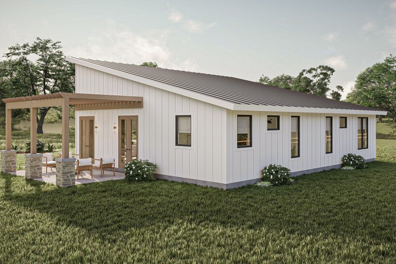 Architectural House Design - Exterior - Other Elevation for Barndominium House Plan #455-533 - 2 bed, 2 bath