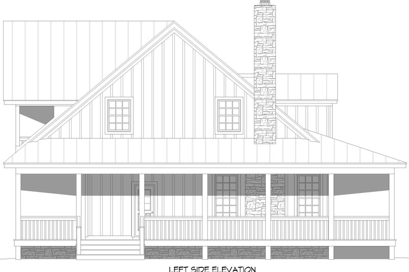 Architectural House Design - Exterior - Other Elevation for Farmhouse House Plan #932-1079 - 3 bed, 2.5 bath