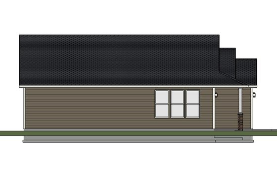 Exterior - Other Elevation 1 for Ranch House Plan #943-51 - 3 bed, 2 bath