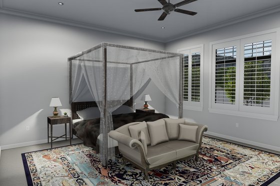 Interior - Master Bedroom for European House Plan #1060-75 - 3 bed, 3.5 bath