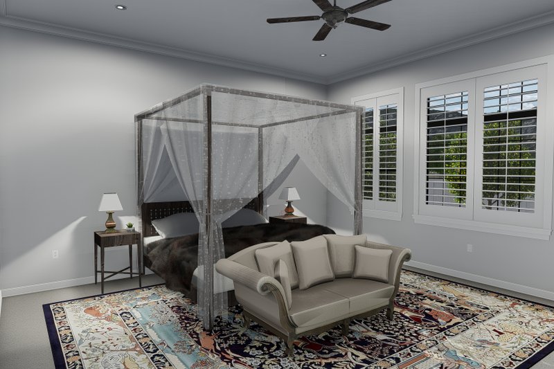House Plan Design - Interior - Master Bedroom for European House Plan #1060-75 - 3 bed, 3.5 bath