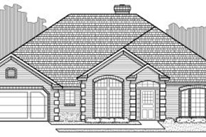 Traditional Exterior - Front Elevation Plan #65-263