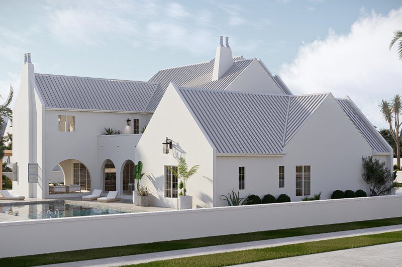 House Blueprint - Exterior - Other Elevation 4 for Beach House Plan #455-765 - 4 bed, 4.5 bath