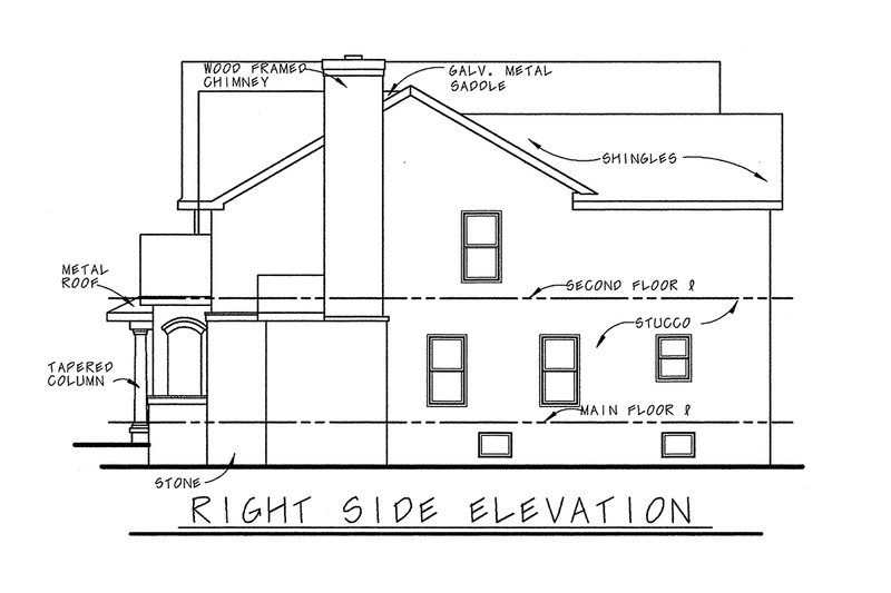 Home Plan - Exterior - Other Elevation 1 for Cottage House Plan #20-1257 - 3 bed, 2.5 bath