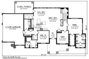 Ranch Style House Plan - 2 Beds 2.5 Baths 2200 Sq/Ft Plan #70-1422 