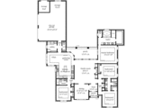 European Style House Plan - 4 Beds 3.5 Baths 2569 Sq/Ft Plan #69-121 