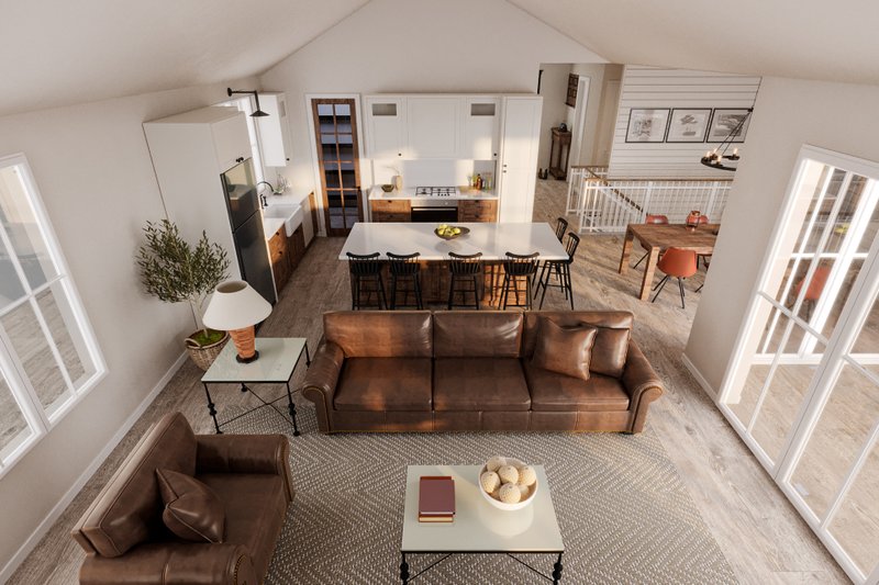 House Plan Design - Interior - Family Room for Farmhouse House Plan #23-2773 - 4 bed, 3 bath