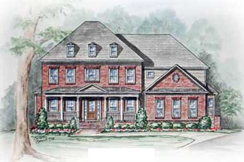 Home Plan - Exterior - Other Elevation for Colonial House Plan #54-112 - 4 bed, 4.5 bath
