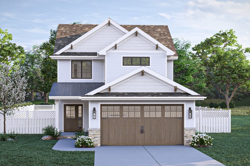 Dream House Plan - Craftsman Exterior - Front Elevation Plan #455-481