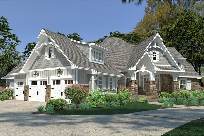 Cottage Style House Plan - 3 Beds 2.5 Baths 2662 Sq/Ft Plan #120-252 ...