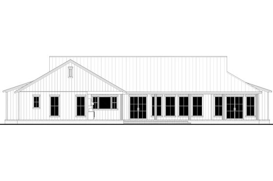 Exterior - Rear Elevation for Farmhouse House Plan #430-398 - 5 bed, 4.5 bath