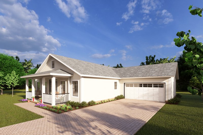 Dream House Plan - Exterior - Other Elevation 1 for Cottage House Plan #513-2198 - 3 bed, 2 bath