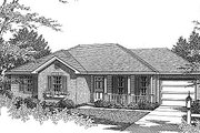 Traditional Style House Plan - 3 Beds 2 Baths 1070 Sq/Ft Plan #14-152 