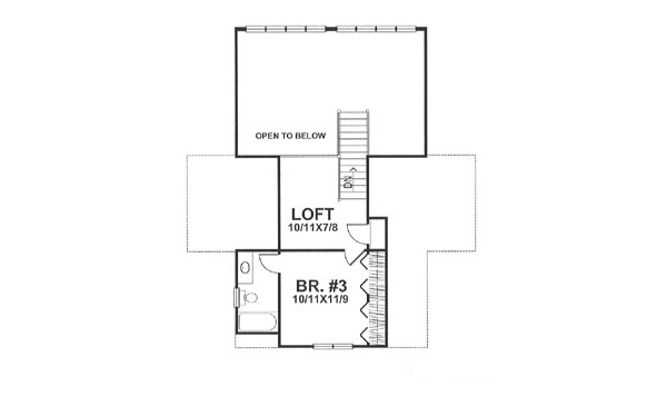 Floor Plan - Upper Floor Plan #50-120