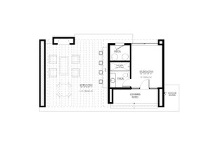 Floor Plan - Main Floor for Contemporary House Plan #1114-108, 1 bath