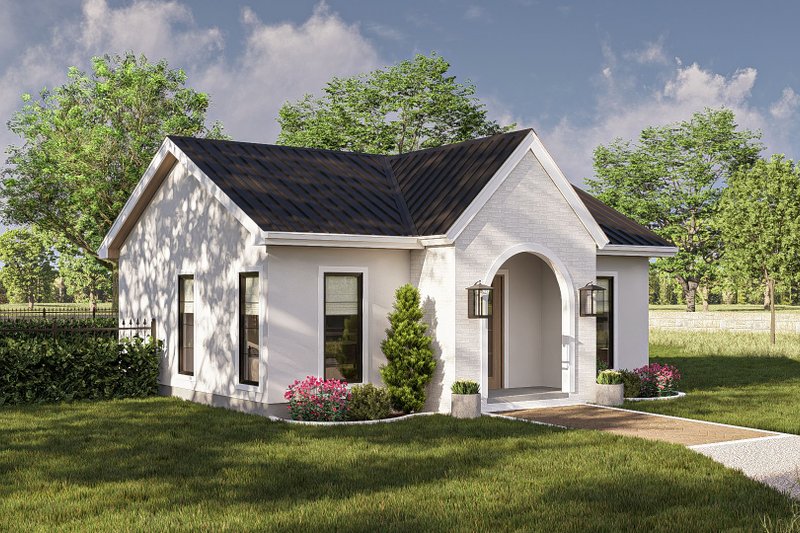 House Design - Exterior - Other Elevation 1 for Modern House Plan #455-366 - 1 bed, 1 bath