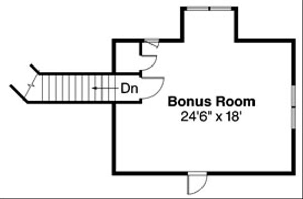 Ranch Floor Plan - Upper Floor Plan #124-543