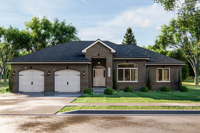 Architectural House Design - Traditional Exterior - Front Elevation Plan #455-119