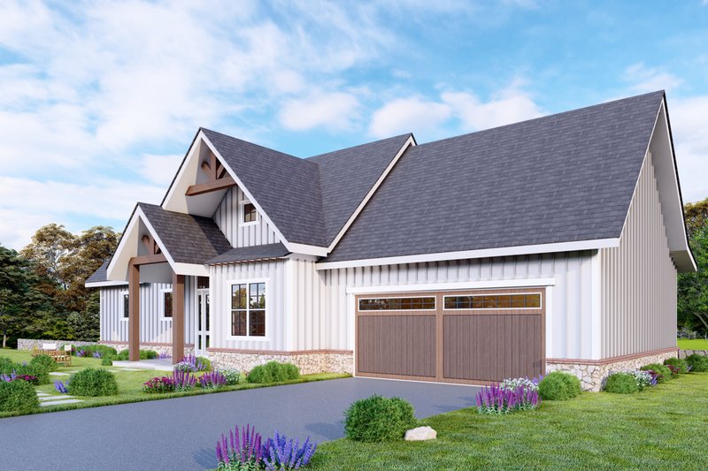 Dream House Plan - Exterior - Front Elevation 4 for Craftsman House Plan #54-562 - 4 bed, 3 bath