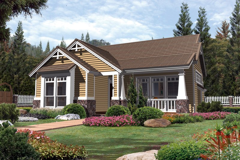 Craftsman Style House Plan 3 Beds 2 Baths 1520 Sq Ft Plan 48 268 Houseplans Com