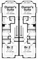 Traditional Style House Plan - 4 Beds 4.5 Baths 2798 Sq/Ft Plan #20-2465 