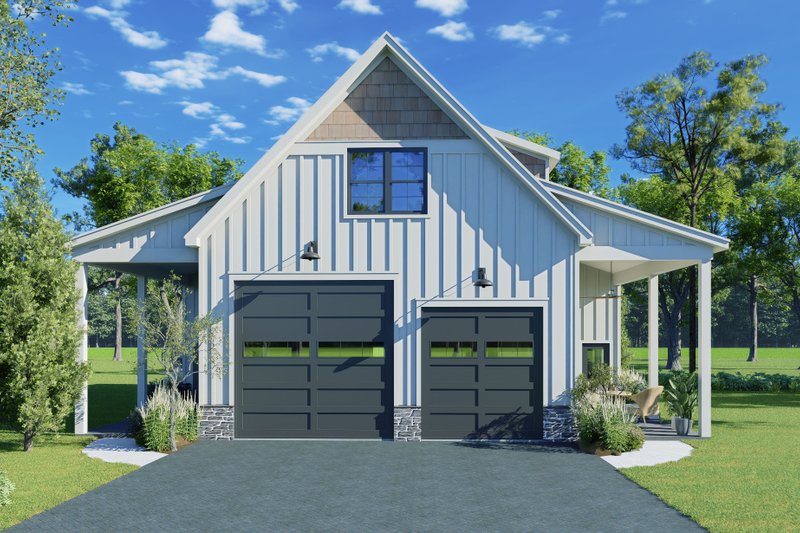 Architectural House Design - Exterior - Front Elevation 3 for Country House Plan #932-1417 - 2 bed, 2 bath