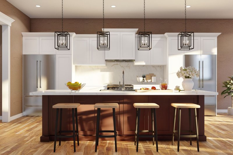 Dream House Plan - Interior - Kitchen 2 for European House Plan #17-3416 - 4 bed, 4.5 bath
